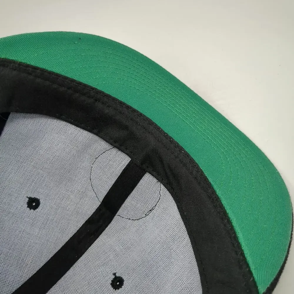Crown Trejo's Tacos Snapback Black One Size Hat Danny Trejo Logo Green Underbrim